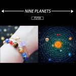 Universe galaxy the eight planets bracelet In the solar system guardian star natural stones beads braceletsamp;bangles men women