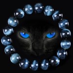High Quality Blue Tiger Eye Buddha Bracelets Elasticity Rope Men Women Bracelet Natural Stone Round Beads Strand Bracelets