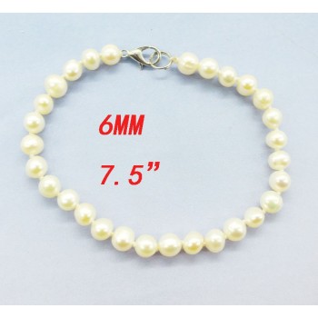 Natural Baroque Pearl Bracelet 7.5