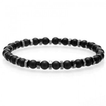 Mcllroy 6mm Natural Stone Bracelet/men/women fashion handmade beads bracelets male stainless steel accessories man jewelry homme