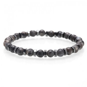 Mcllroy 6mm Natural Stone Bracelet/men/women fashion handmade beads bracelets male stainless steel accessories man jewelry homme