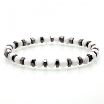 Mcllroy 6mm Natural Stone Bracelet/men/women fashion handmade beads bracelets male stainless steel accessories man jewelry homme