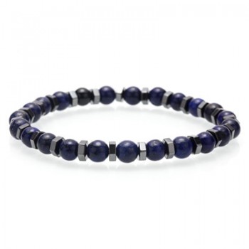 Mcllroy 6mm Natural Stone Bracelet/men/women fashion handmade beads bracelets male stainless steel accessories man jewelry homme