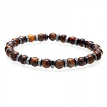 Mcllroy 6mm Natural Stone Bracelet/men/women fashion handmade beads bracelets male stainless steel accessories man jewelry homme