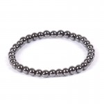 Natural Stone Hematite Magnetic Bracelet Black Beads Therapy Health Care Stretch Bracelet amp; Bangle Mens Jewelry 6 8 10mm