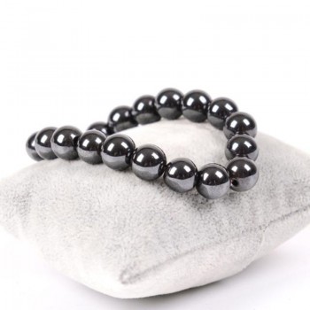 Natural Stone Hematite Magnetic Bracelet Black Beads Therapy Health Care Stretch Bracelet amp; Bangle Mens Jewelry 6 8 10mm