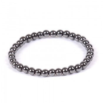 Natural Stone Hematite Magnetic Bracelet Black Beads Therapy Health Care Stretch Bracelet amp; Bangle Mens Jewelry 6 8 10mm