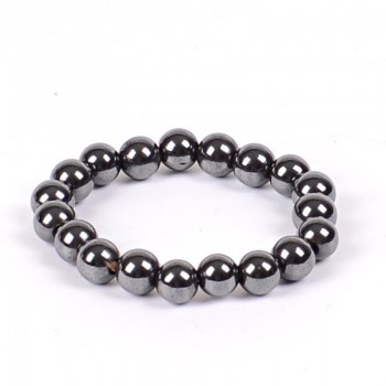 Natural Stone Hematite Magnetic Bracelet Black Beads Therapy Health Care Stretch Bracelet amp; Bangle Mens Jewelry 6 8 10mm