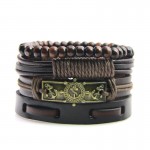 New Fashion Accessory Anchor Bead Adjustable Leather Bracelets amp; bangles for Women Multilayer Wristband Bracelet Men pulseira