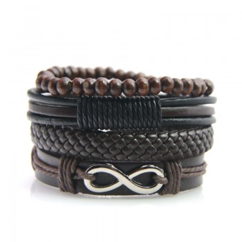 New Fashion Accessory Anchor Bead Adjustable Leather Bracelets amp; bangles for Women Multilayer Wristband Bracelet Men pulseira
