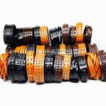 Wholesale 20pcs leather bracelet men cuff Genuine wristband women unisex Black Brown handmade braid Wide Fashion bangle jewelry