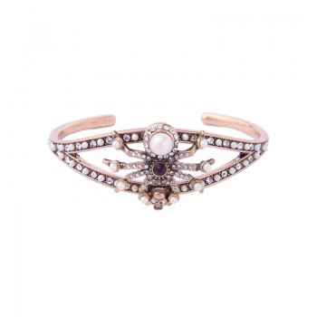 Joolim Statement Pearl Spider Cuff Bracelet Bold Bracelet
