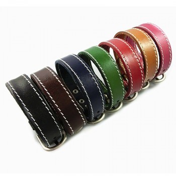 Seanuo 26CM Unisex Men Leather Belt Bracelets amp; Bangles Adjustable Women Real Leather Wrist cuff Buckle Bracelet Punk Jewelry