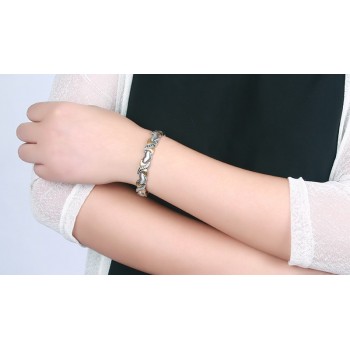 Hot sale healthy care bracelets amp; bangles for women jewelry  energy magnetic bracelet for women heart hand chain free shipping