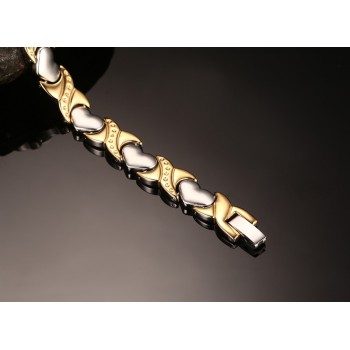Hot sale healthy care bracelets amp; bangles for women jewelry  energy magnetic bracelet for women heart hand chain free shipping