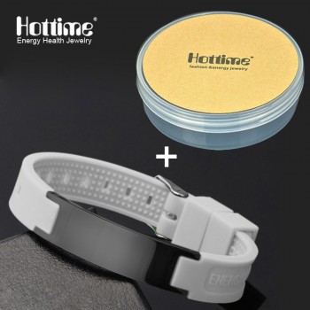 Power Energy Wristbands Balance Ion Magnetic Therapy Fashion Silicone Bands Bracelets Therapy Body Keep Your Healty Healing Pain