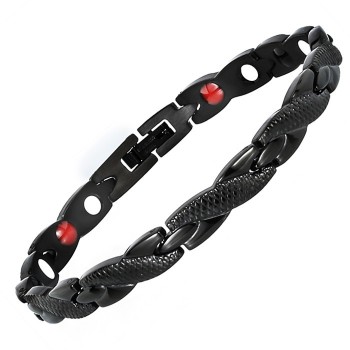 LITTLE FROG Women Jewelry Stainless Steel Healing Bio Magnetic Energy Bracelet Bangle For Women Accessory Silver Bracelets 10253