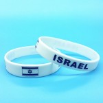 2pcs Israel Flag Sport Bracelets Wrist Band Men ID Silicone Wristband Bracelet Bangle Souvenir Jewelry Accessories 2018 Pulsera