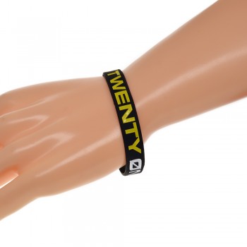 OneBandaHouse 1PC Twenty One Pilots Silicone Wristband Black Fashion Music Bracelet