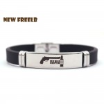 New Game Red Dead Redemption 2 Bracelets Black Silicone Stainless Steel Pendant High Quality Great XMAS Gift for Friends fans