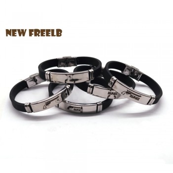 New Game Red Dead Redemption 2 Bracelets Black Silicone Stainless Steel Pendant High Quality Great XMAS Gift for Friends fans
