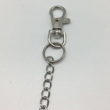 New Arrival Metal pant Chain for unisex Fashion Punk Trousers Pant Jean Keychain Silver Ring Clip Keyring Mens HipHop Jewelry