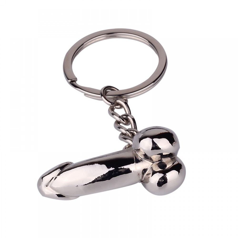 SHUANGR fashion Male Genitalia Key Chain Lovers Metal Sexy Dick Penis Keyring Keychains Woman Man Cock Car Key Ring Holder