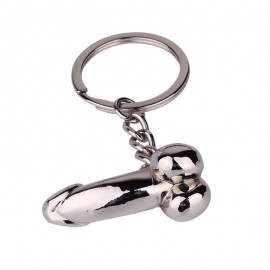 SHUANGR fashion Male Genitalia Key Chain Lovers Metal Sexy Dick Penis Keyring Keychains Woman Man Cock Car Key Ring Holder