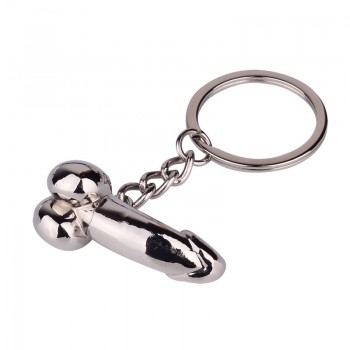 SHUANGR fashion Male Genitalia Key Chain Lovers Metal Sexy Dick Penis Keyring Keychains Woman Man Cock Car Key Ring Holder