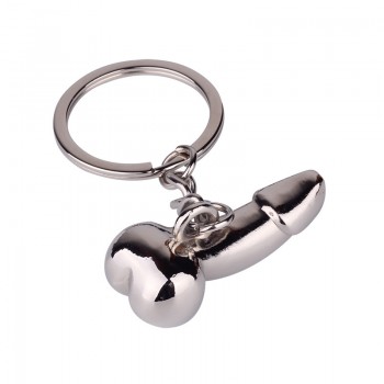 SHUANGR fashion Male Genitalia Key Chain Lovers Metal Sexy Dick Penis Keyring Keychains Woman Man Cock Car Key Ring Holder