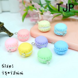Kawaii Macaron Charms Pendants for DIY  decoration neckalce earring key chain Jewelry Making