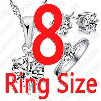 YAAMELI Top Quality Women 925 Sterling Silver Cubic Zircon Statement Necklace amp; Earrings Rings Wedding Jewelry for Women Gift