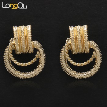 Jewelry Fashion Jewelry 2018 For Women Necklace Earrings Pendant Gold-color spherical For Party Wedding Daily Wear.Send necklace