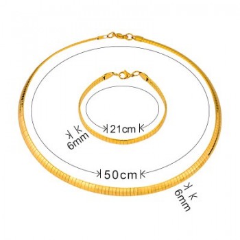 Joyas de Acero Inoxidable Woman Surgical Jewellery Sets in China Gold Costume Chain 316l Stainless Steel Jewelry Necklace Set