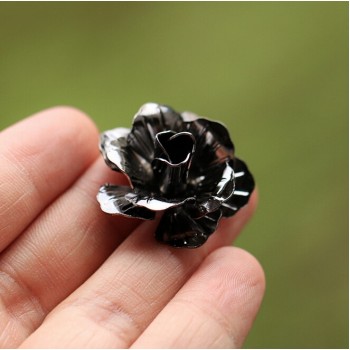 rose Gold color Rose Flower Brooch Men suit collar Accessories Classic Lapel Pins for Mens Suit Wedding Party button Pin