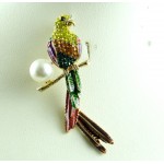 Hot Sale bird Brooches Men Women Suits Dress Hat Collar Brooch Pins Scarf Buckle Party Weddings Banquet Brooch Gifts W38