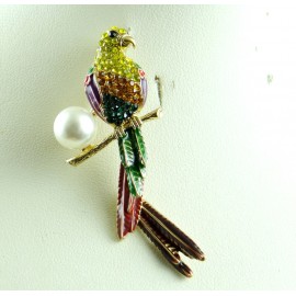 Hot Sale bird Brooches Men Women Suits Dress Hat Collar Brooch Pins Scarf Buckle Party Weddings Banquet Brooch Gifts W38