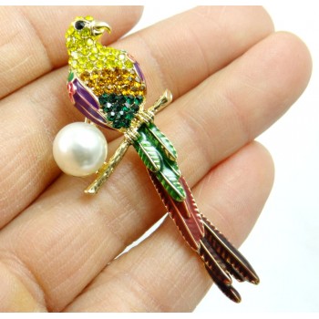Hot Sale bird Brooches Men Women Suits Dress Hat Collar Brooch Pins Scarf Buckle Party Weddings Banquet Brooch Gifts W38