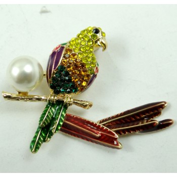 Hot Sale bird Brooches Men Women Suits Dress Hat Collar Brooch Pins Scarf Buckle Party Weddings Banquet Brooch Gifts W38