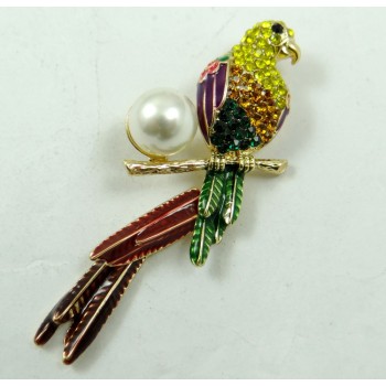 Hot Sale bird Brooches Men Women Suits Dress Hat Collar Brooch Pins Scarf Buckle Party Weddings Banquet Brooch Gifts W38