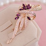 2019 Hot Sale Crystal Brooches For Women New Retro Fashion Crystal Brooches clothes pins Fashion Jewelry For Women Wholesale