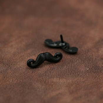 i-Remiel Fashion  Moustache Black Beard Metal Brooch Pin for Mens Shirt Suit Childrens Lapel Cute Pins and Brooch Accessories