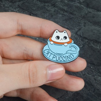 Beetlejuice ! Reptile Snake Strange Thing FR2 White Rabbits Coffee Cup Cat La Can Drink Animal Hard Enamel Brooches Pin