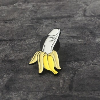 Dick Banana pins Food pin Fruit pin Banana brooche Brooches Gift for men denim Badges Cute Kawaii Jewelry Decorations