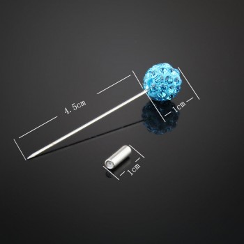 12 Pcs Set 2018 New Fashion 10mm Crystal Ball Brooch Pin Muslim Hijab Scarf Pins Scarf Clip Wedding Pin For Women