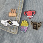 Pins collection ! JW.ORG Fries Before Guys Cuterus Halloween Book Bat Eye Tear  Photographing Hand Sky Enamel Brooches Pins