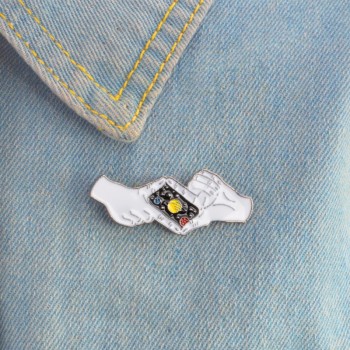Pins collection ! JW.ORG Fries Before Guys Cuterus Halloween Book Bat Eye Tear  Photographing Hand Sky Enamel Brooches Pins