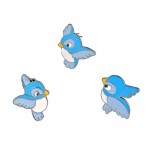 Fashion Cute Blue Bird Branch Pins Alloy Birds Brooches Enamel Jacket Pin Buckle Shirt Badge Brooch Gift For Boy Girl