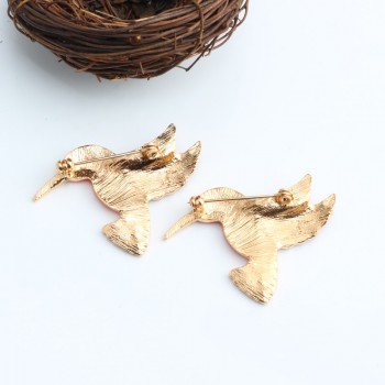 1 Pce Brooches Cartoon Animal Badge Enamel Pin Birds Brooch For Women Lady Classical Fashion Accessories Sweater Decoration Pins