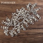 Women Crystal Headband Hair Accessories For Wedding Bride Rhinestone and Pearl Headband Head Jewelry Thiara